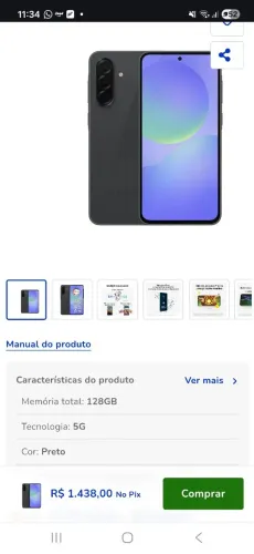 Celular Samsung a36 5g