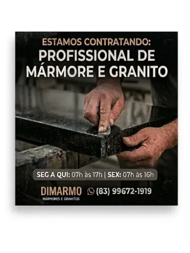Vaga para marmoraria