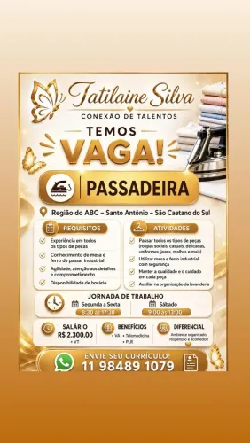 Passadeira de Lavanderia 
