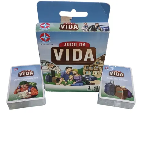 Jogo de Cartas Jogo da vida - usado mas as cartas estão lacradas, nunca jogado