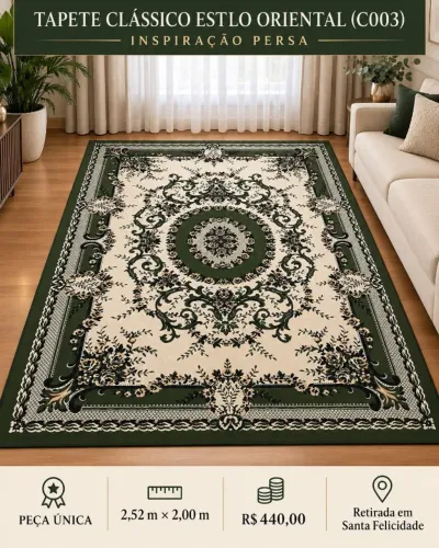 TAPETE CLÁSSICO ESTILO ORIENTAL (C003)