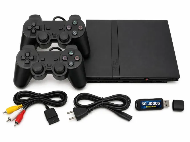 Playstation 2 Sony slim PS2 semi novo completo