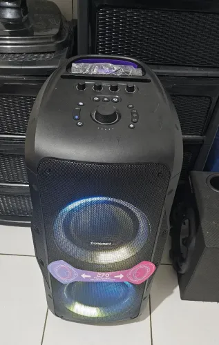 Caixa de som Tronsmart Halo 300. 240W RMS. 20H de bateria. Aberta so para fotos e teste.