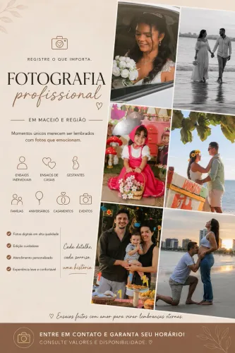 Fotógrafa profissional em Maceió
