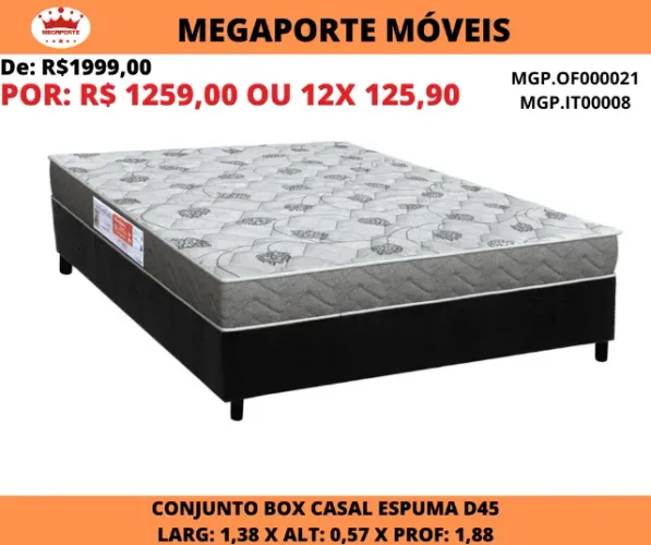 Conjunto Box Casal Espuma D45