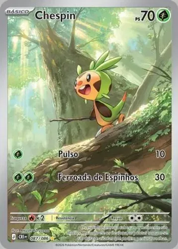 Pokemon card Chespin (087/086)