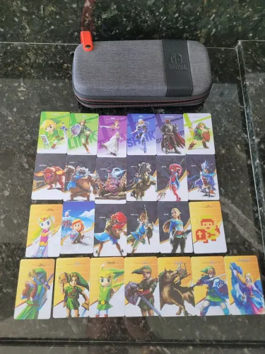 Case Nintendo Switch Original + Amiibo Cards de Zelda