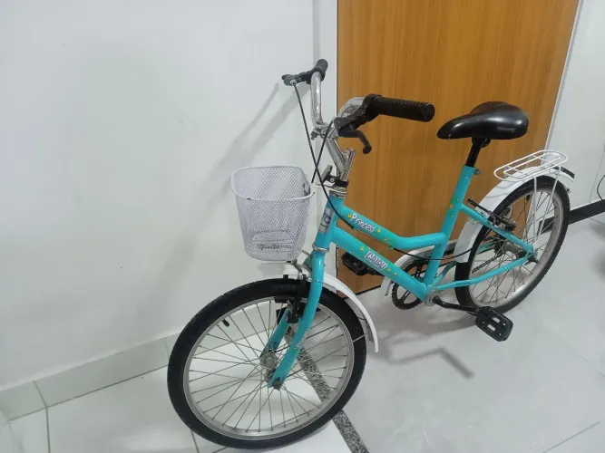 Bicicleta feminina infantil azul bebê aro 20