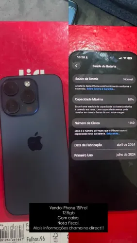 IPHONE 15 PRO 128GB