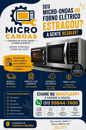 Conserto microondas em canoas
