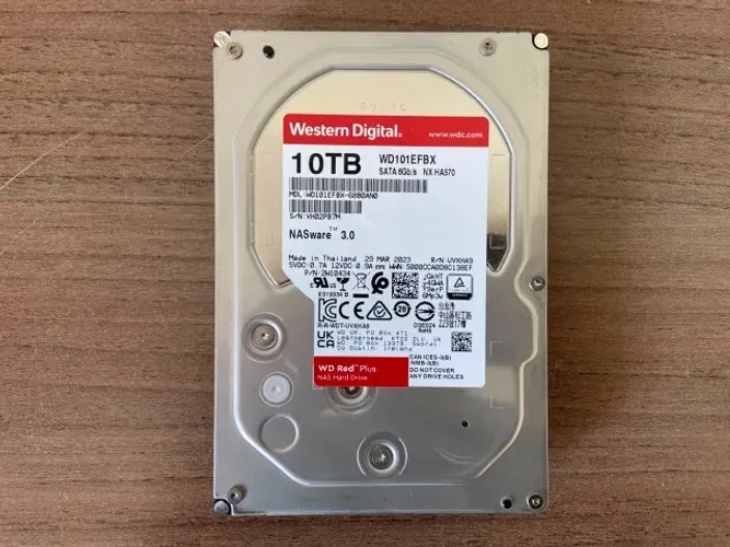 HD WD Red 10TB Plus NAS, 3.5', SATA - WD101EFBX