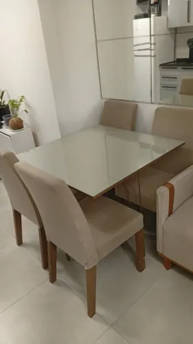 Mesa quadrada completa 90x90
