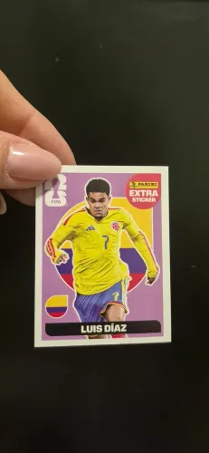 Figurinha roxa extra sticker Luiz Díaz