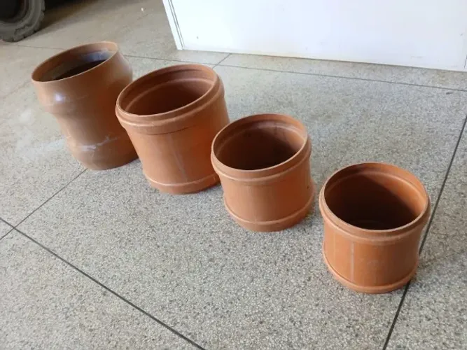 Luva de Correr Ocre Esgoto PVC - Redução Excêntrica - Redução Concêntrica Linha SR