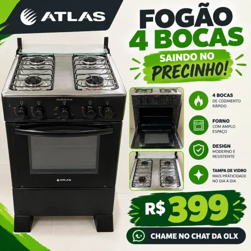 Fogão 4 bocas - ATLAS