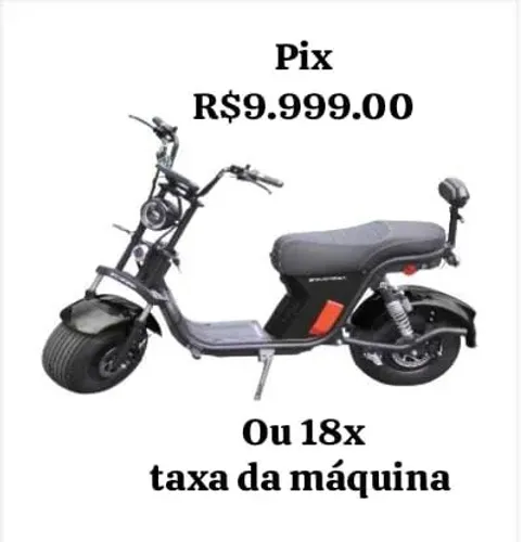 Scooter elétrica autopropelido com motor elétrico de 1000 watts e bateria de lítio