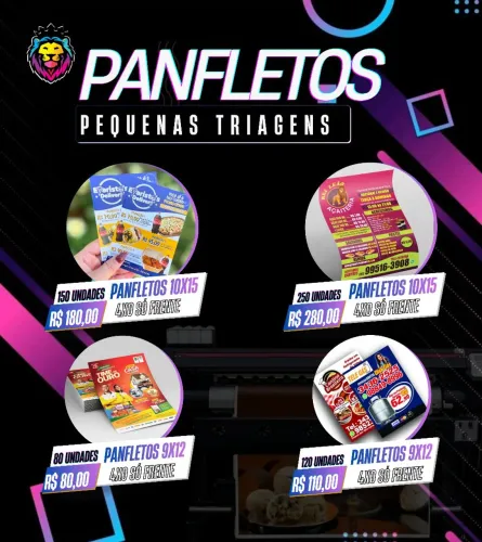 Panfletos pequenas triagens