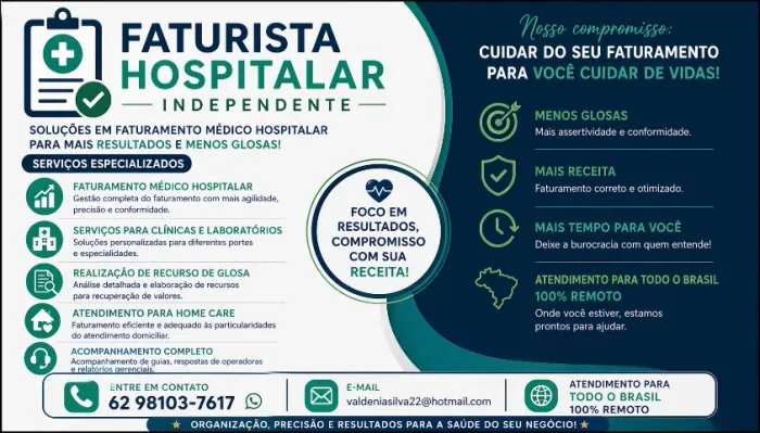 FATURISTA HOSPITALAR - SERVIÇO ESPECIALIZADO