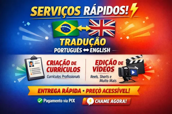 Tradução Técnica, Currículo Profissional e Edição de Vídeos