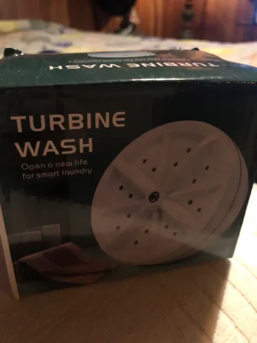 Mini Máquina De Lavar Portátil USB Turbine Wash - Nova Na Caixa