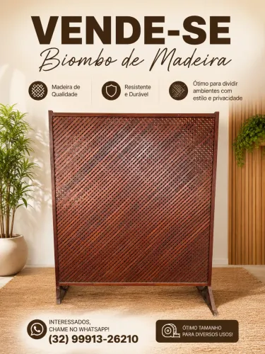 Biongo de madeira legítima envernizado