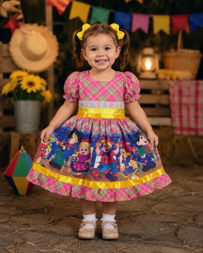 Vestido junino 2/3 anos 