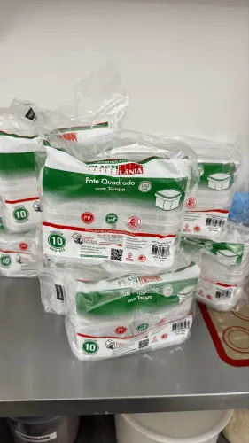 Potes com tampa lacre 150ml