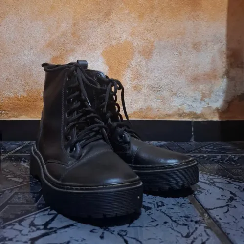 bota coturno, n° 35