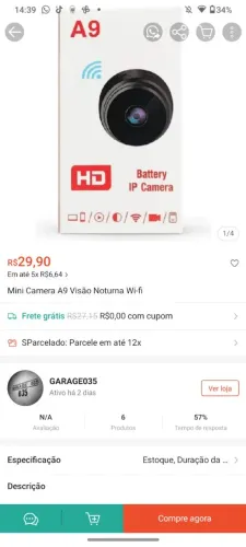 Mini câmera