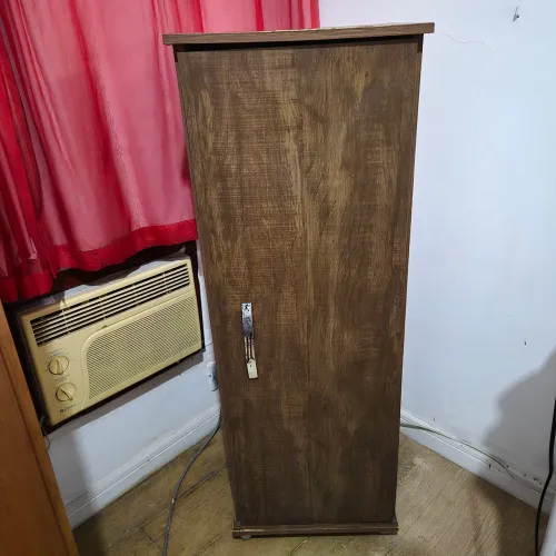 Armário Multiuso / Sapateira 1 Porta - Amadeirado Escuro
