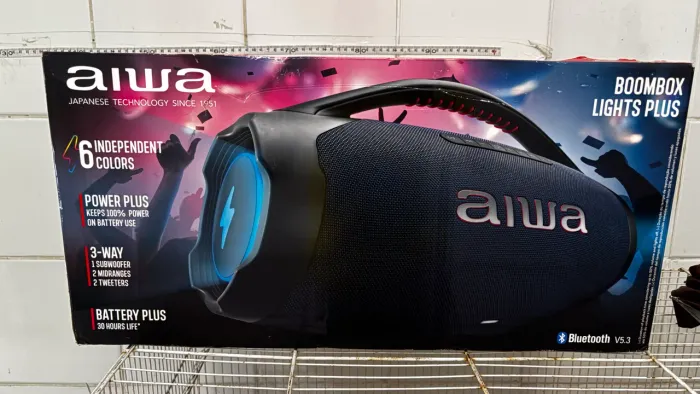 Boombox aiwa plus 200 Rms lacrado nota fiscal
