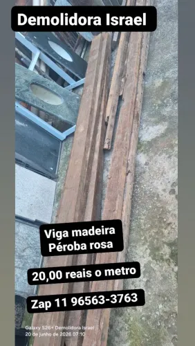Vigas madeira peroba rosa