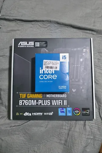 Kit Upgrade - Placa-Mãe ASUS TUF GAMING B760M-PLUS + Processador Intel Core i5-14600K