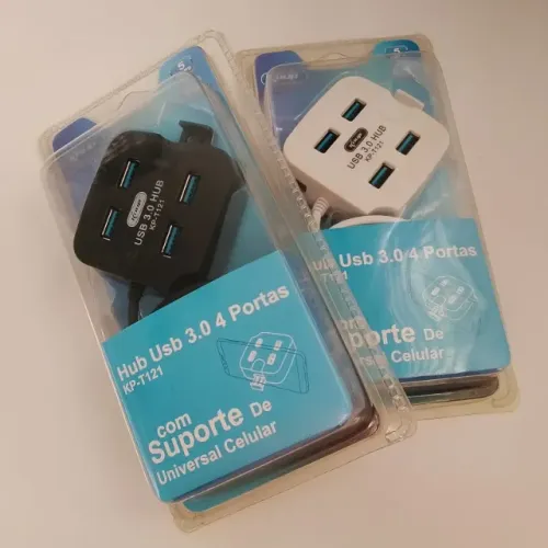 Hub USB 3.0 Knup KP-T121 Expansor Com Suporte Celular