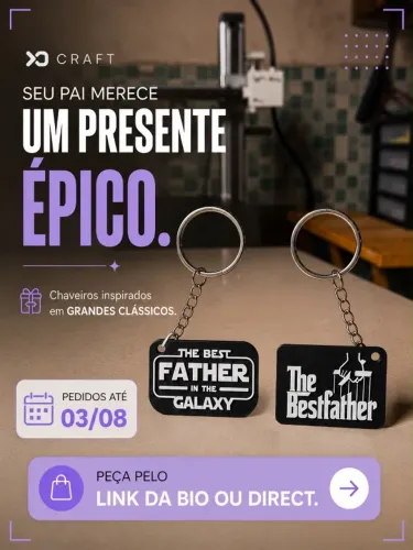 Chaveiro do Dia dos Pais