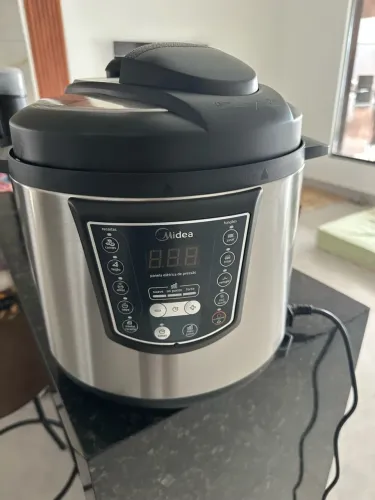Panela de pressão elétrica Midea Inox 6L Digital- 220V