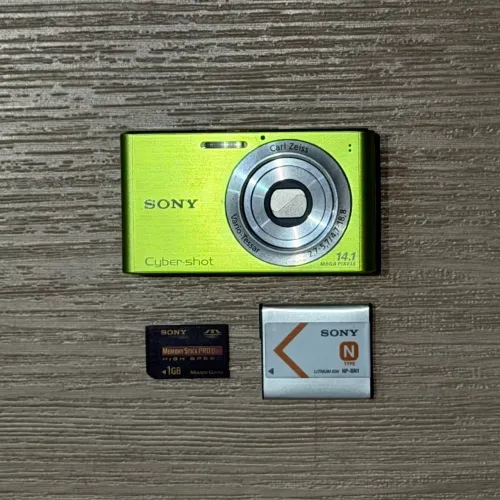 Câmera Sony Cybershot Verde