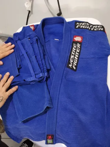 Kimono mestre fighter azul