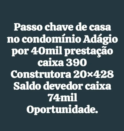 Passo chave de casas e apartamentos!