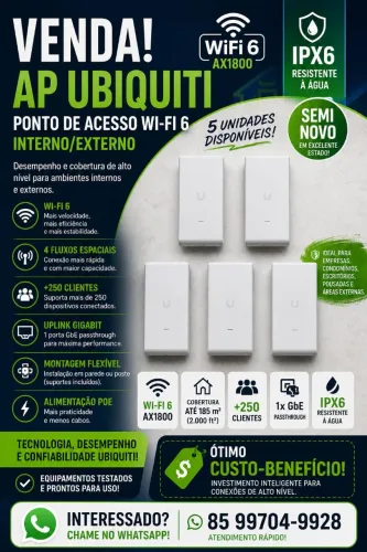 ROTEADOR AP UBIQUIT OUTDOOR WI-FI 66