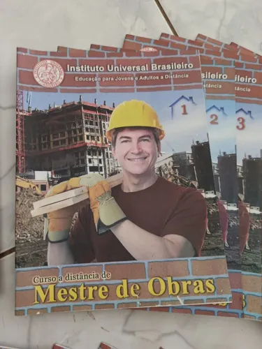 Coleção mestre de obras pedreiro instituto universal brasileiro 25 volumes
