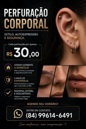 Faço perfurações á domicílio 
