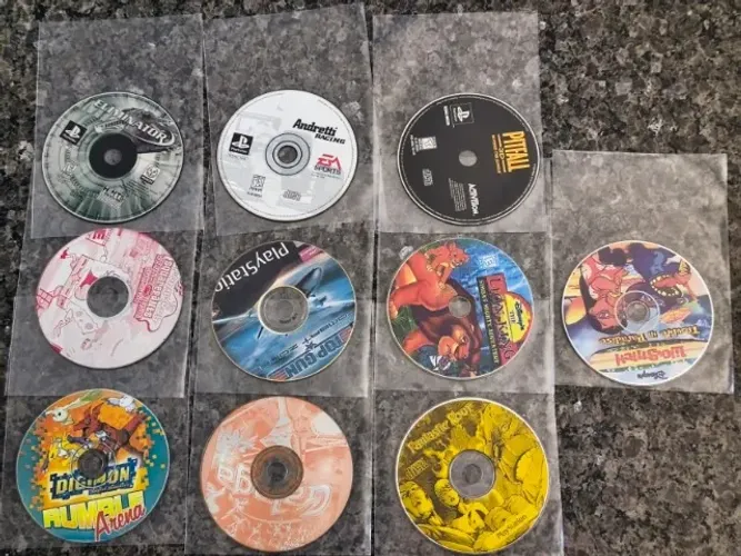 Lote 10 Jogos PlayStation 1 PS1 - Originais e Prensados de época
