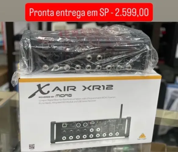 Mesa de som digital XR12 Behringer nova