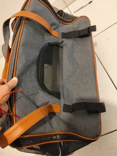Mala de transporte para pet cinza