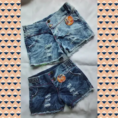 Bermuda jeans infantil