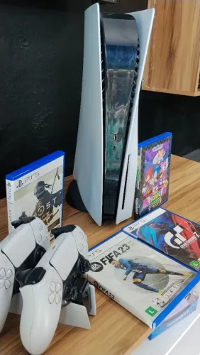 Ps5 Mídia Física 2 Controles e Jogos