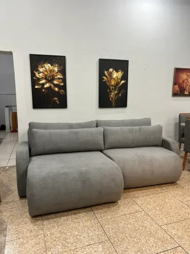 Promoção sofá retrátil 2,50 tecido boucle