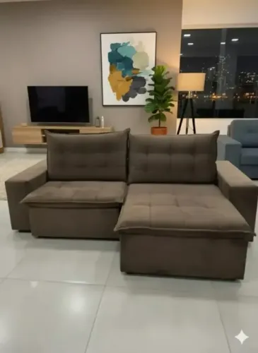 Sofa londres maldivas marrom (PAGAMENTO SÓ NA ENTREGA)