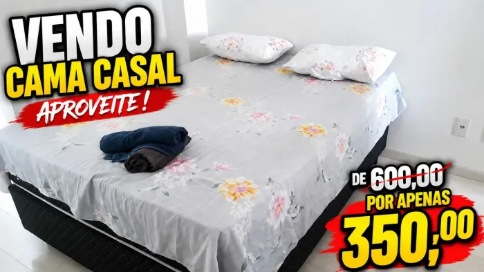 VENDO CAMA DE CASAL BARATO SÓ 350,00